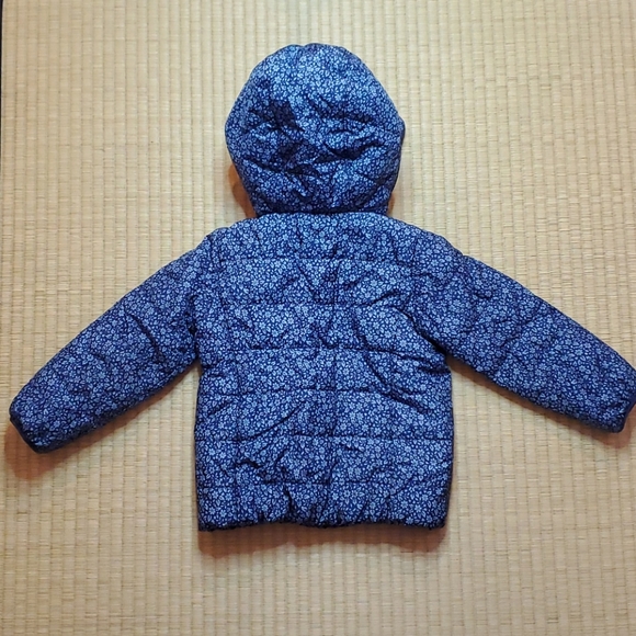 GAP Tonal Floral-Print Hooded Puffer Jacket, sz 4T - Picture 7 of 7